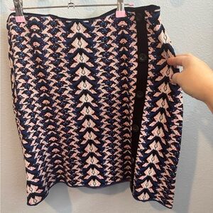 RACHEL Rachel Roy Pink and Blue Sweater Mini Skirt Sz XL